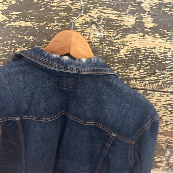 American Eagle Sz M Denim Jean Jacket - Picture 8 of 10